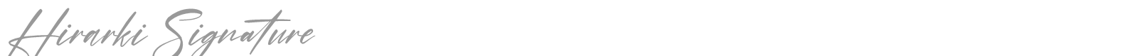 Hirarki Signature font preview